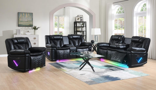 U6039 - Sofa, Loveseat - Black