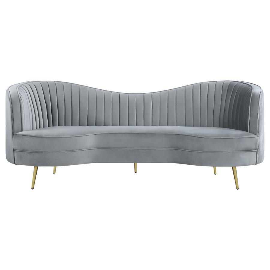 Sophia - Upholstered Channel Tufted Sofa Set