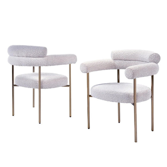 Dining Chairs With Armrests (Set of 2)