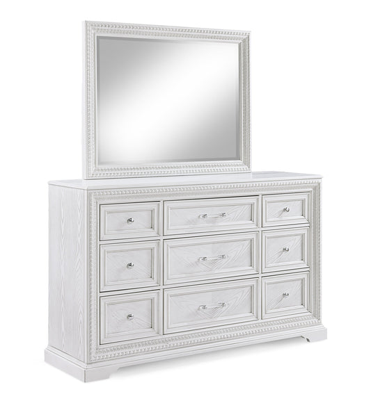 Alexandria Transitional Dresser and Mirror