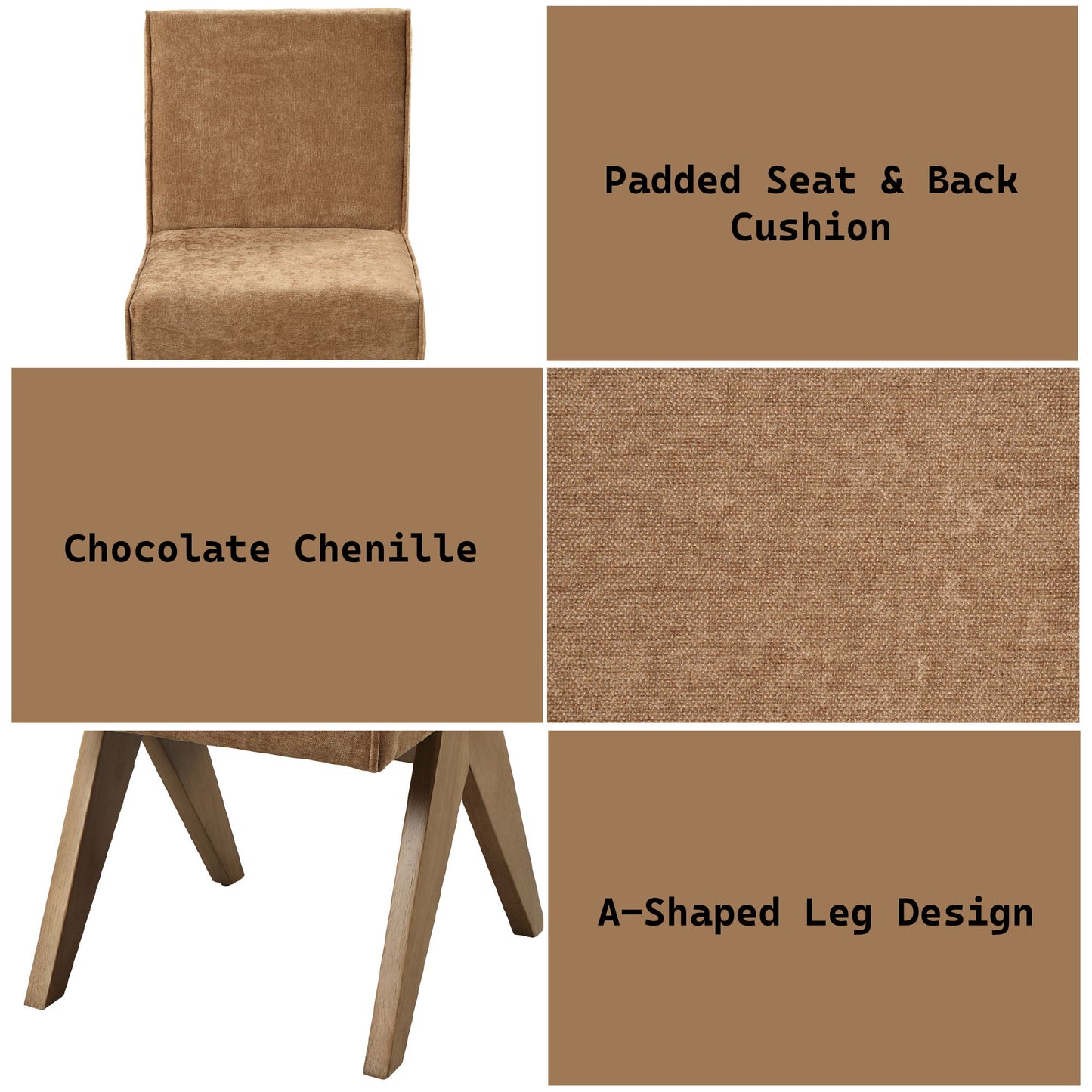 Zoey - Side Chair (Set of 2) - Chocolate