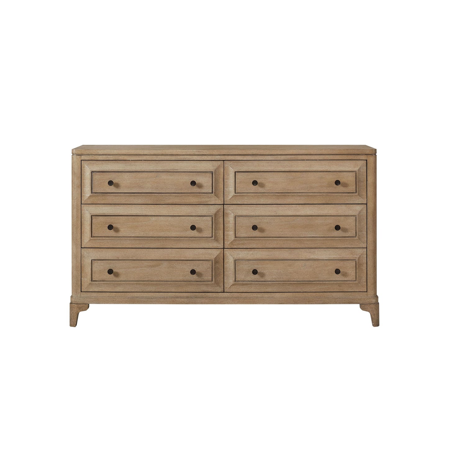 Modern 6 Drawer Dresser - Sand