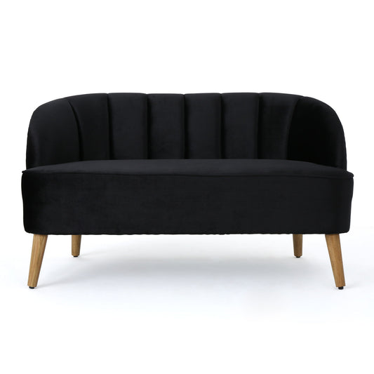 Modern Classic Shell Backed Loveseat
