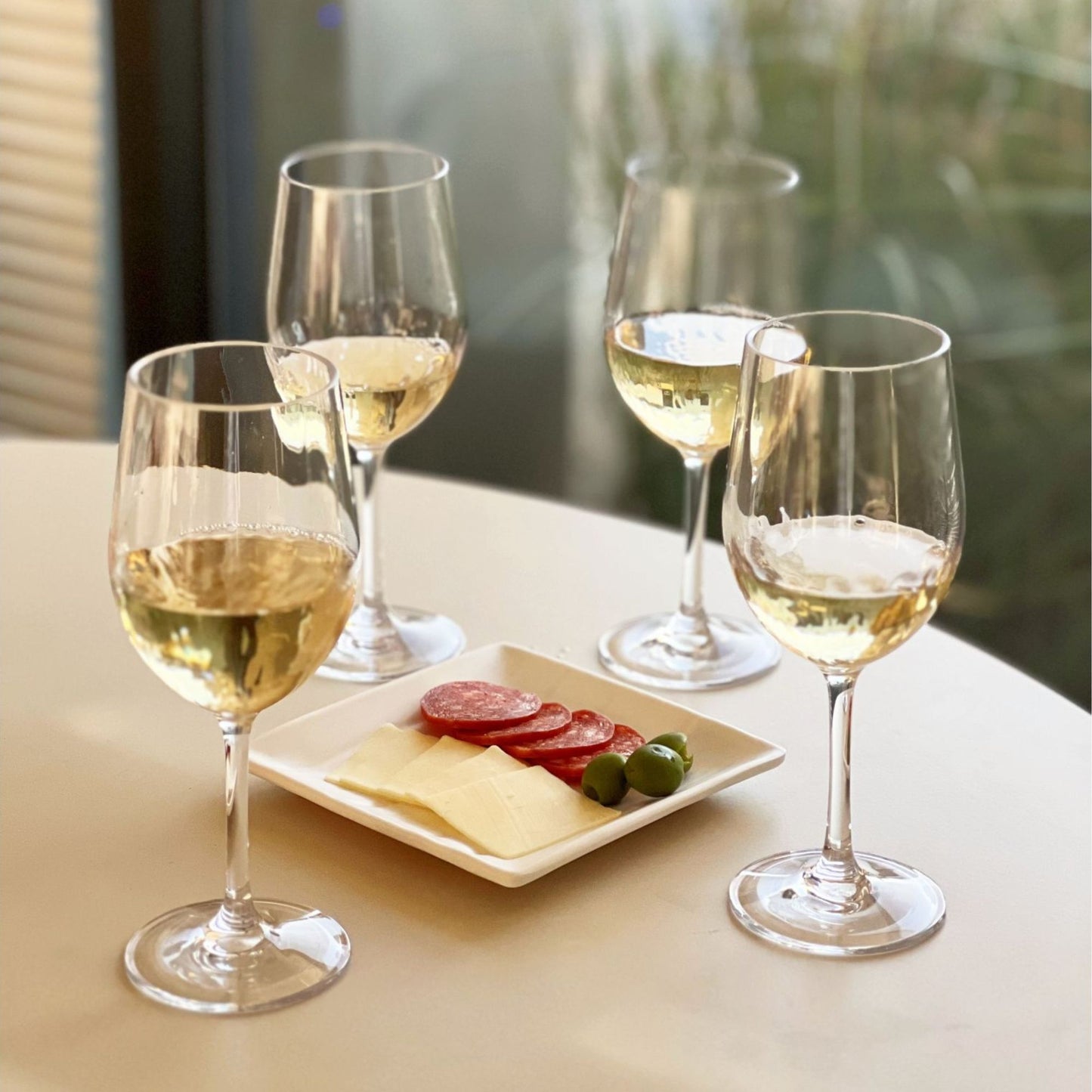 Tritan Hammer - Leadingware Unbreakable Design Plastic Wine Glasses (Set of 4), Bpa Free, 12Oz - Clear