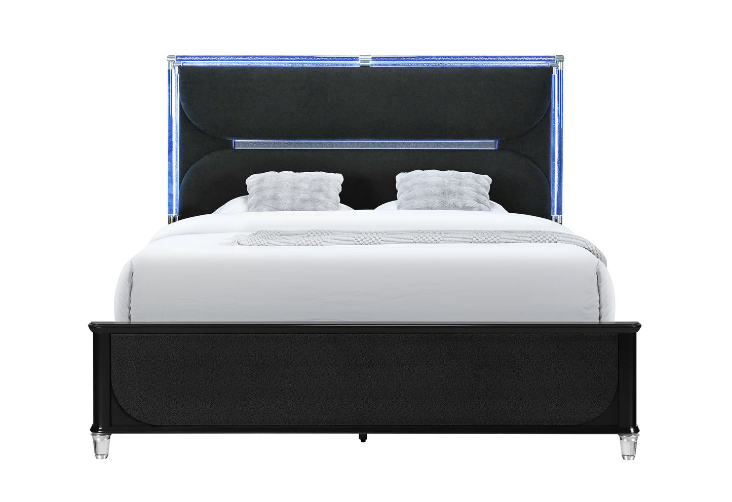 Lando - 5 Piece Queen Bedroom Set (Bed, Dresser & Mirror, Nightstand, Chest) - Black