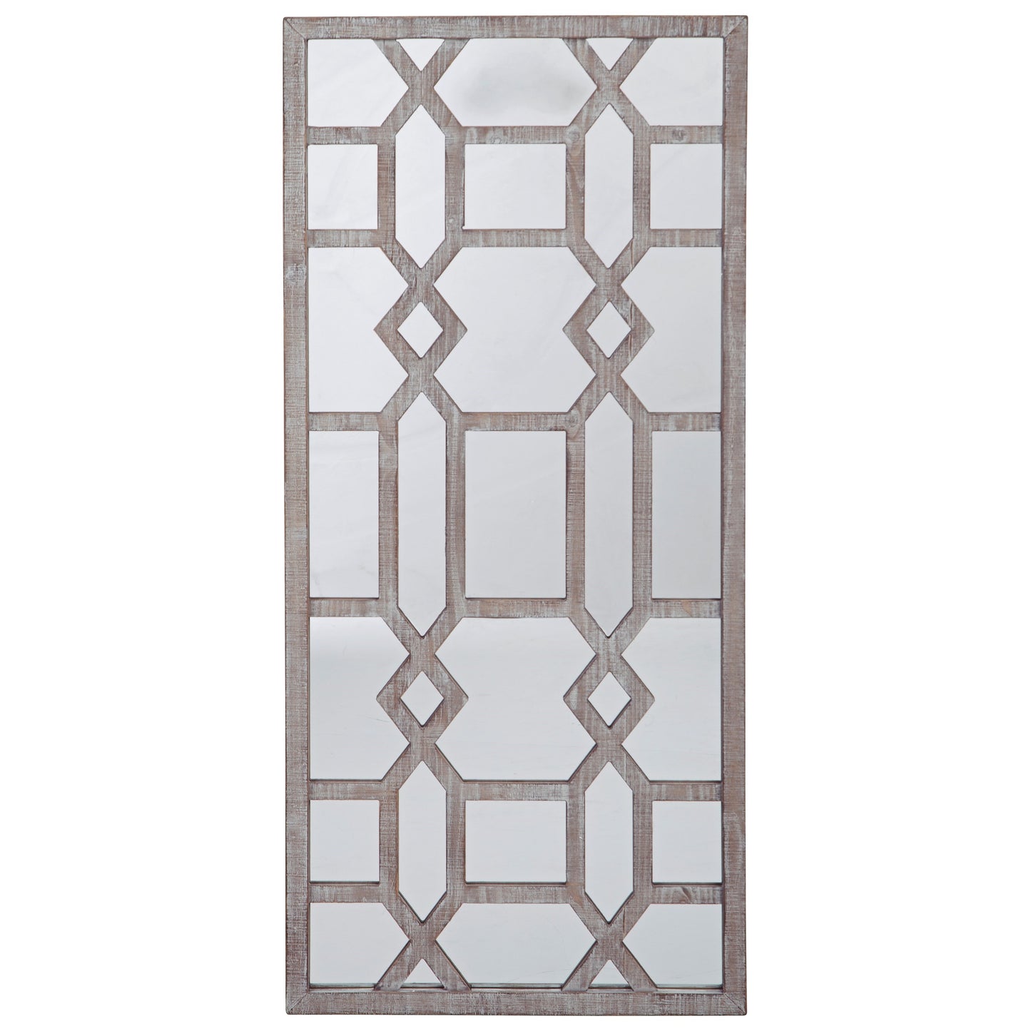 Leora Antique Gray Accent Mirror