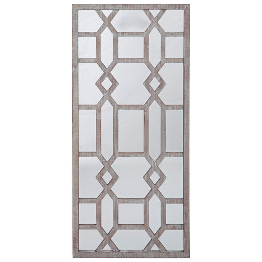 Leora Antique Gray Accent Mirror