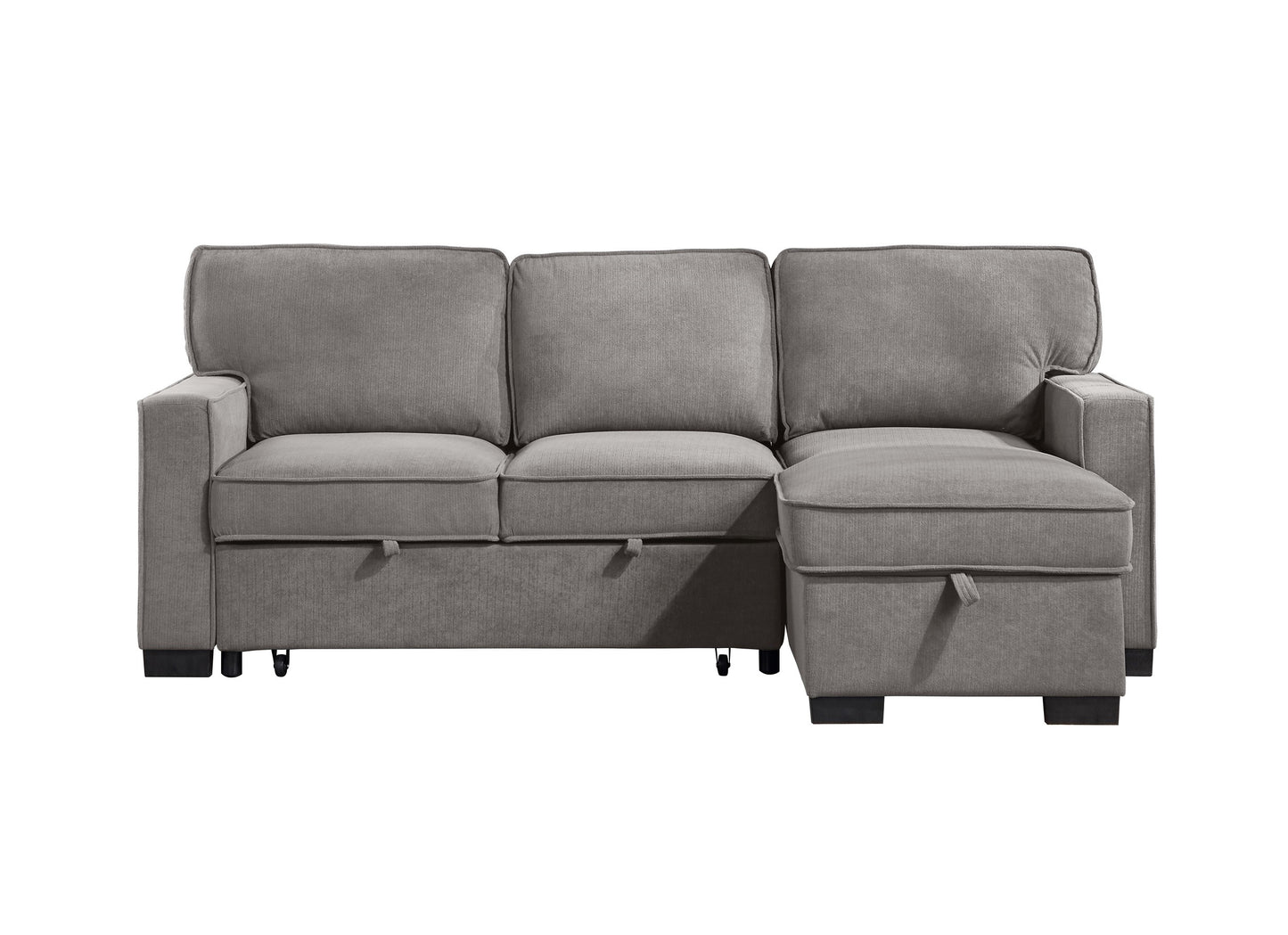 SECTIONAL W/ PULL-OUT BED & LAF CHAISE WITH STORAGE