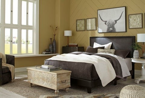 Contemporary Queen Upholstered Bed