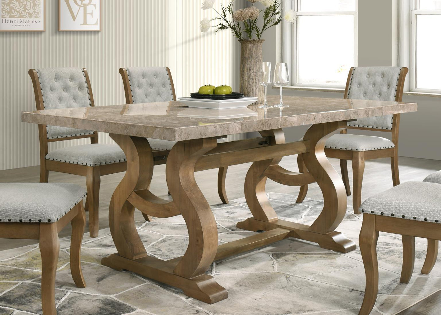 D072 - Dining Chair (Set of 2) - Antique Oak