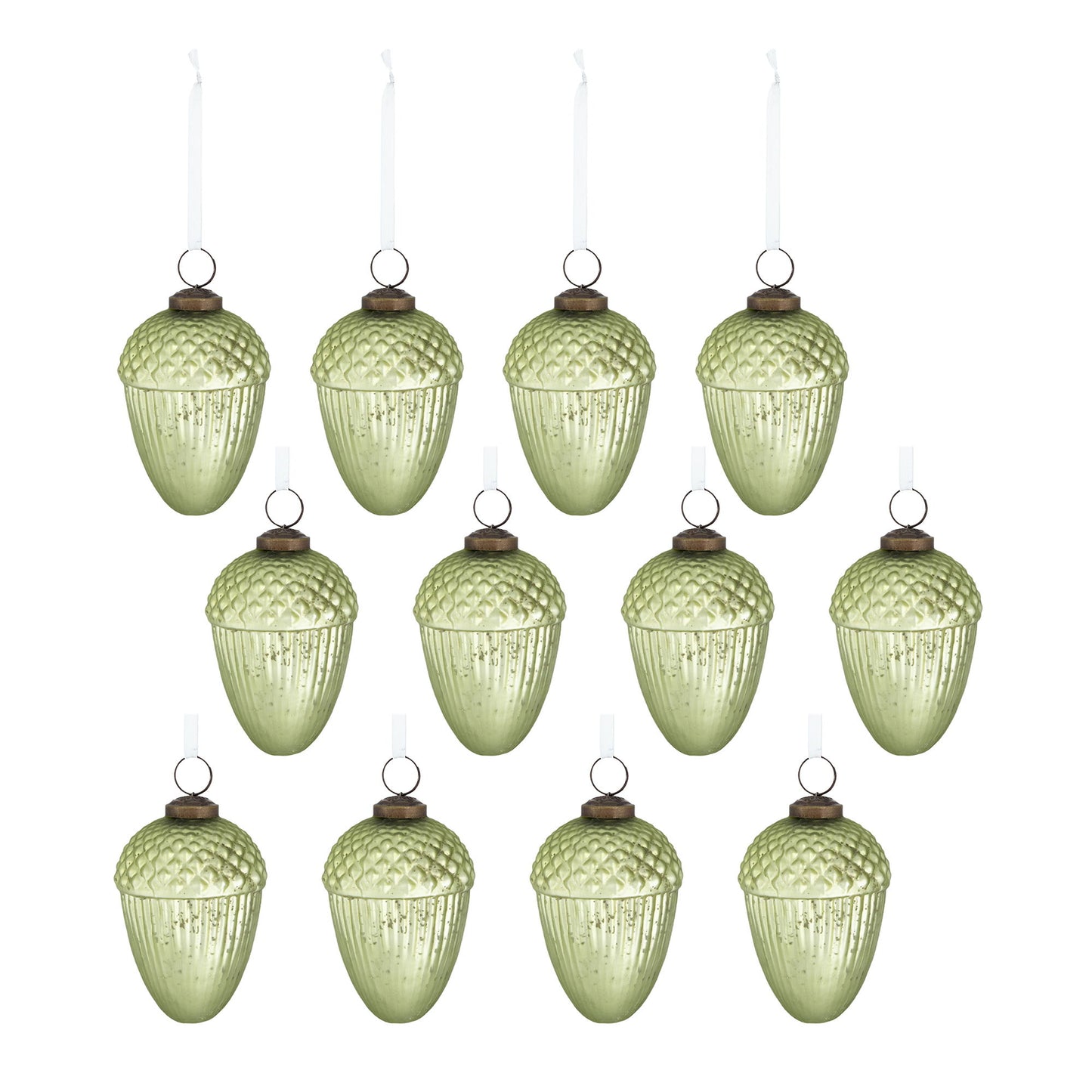 Tear Drop Ornament, Decorative Hanging Christmas Tree Ornaments For Holiday Party Decorations (Set of 12)
