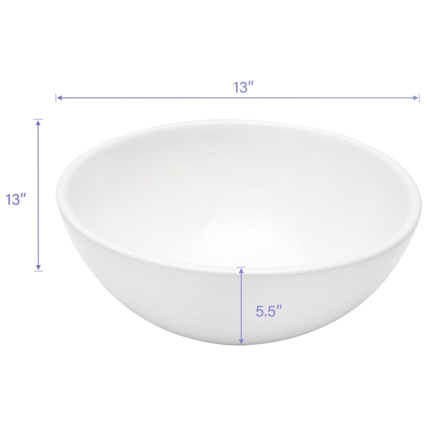 Modern Ceramic Circular Vessel Bathroom Sink