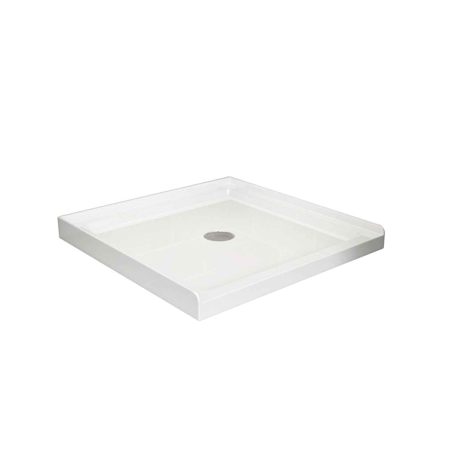 Shower Base With Centered Drain