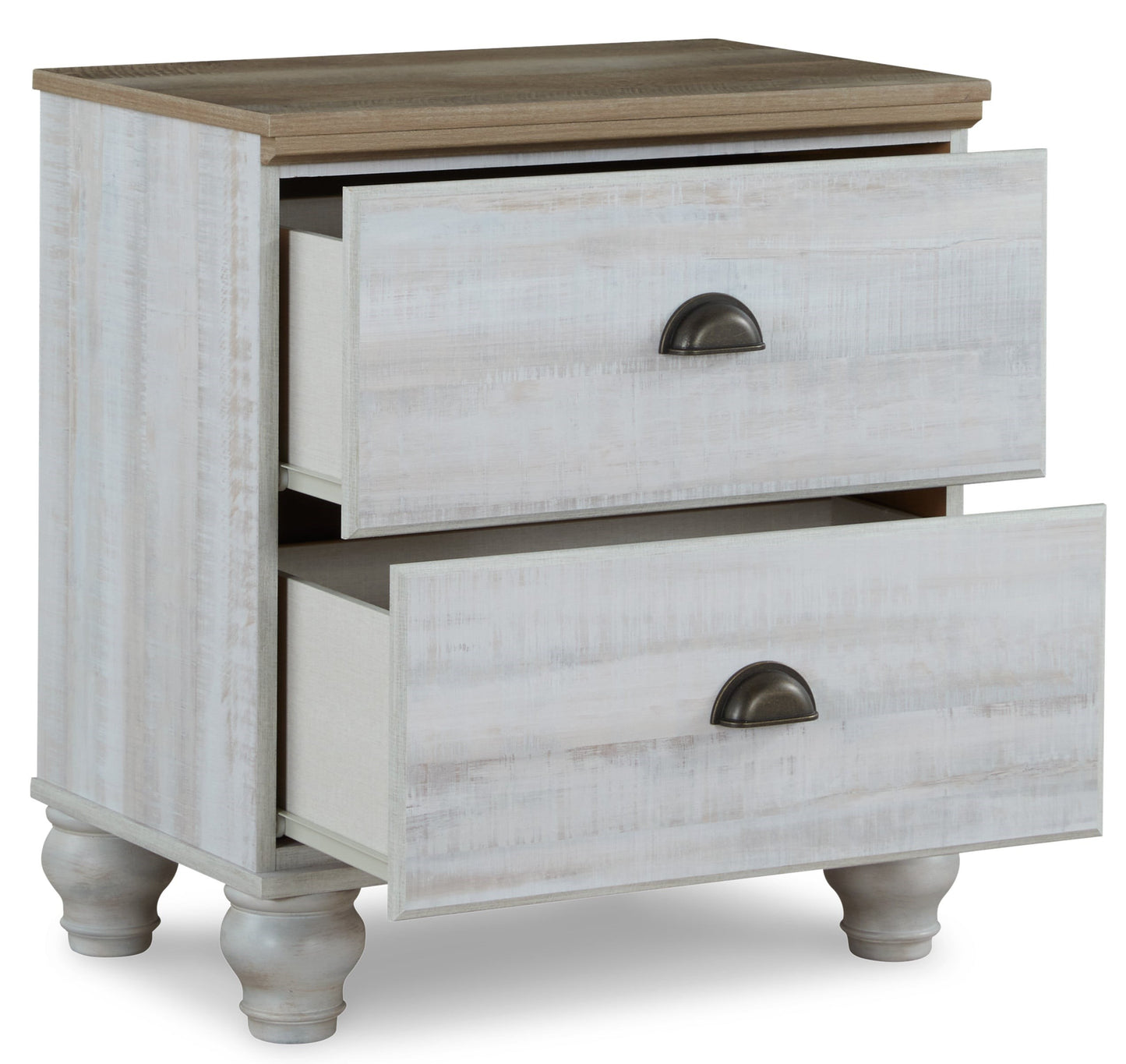 Two-Tone Farmhouse Nightstand