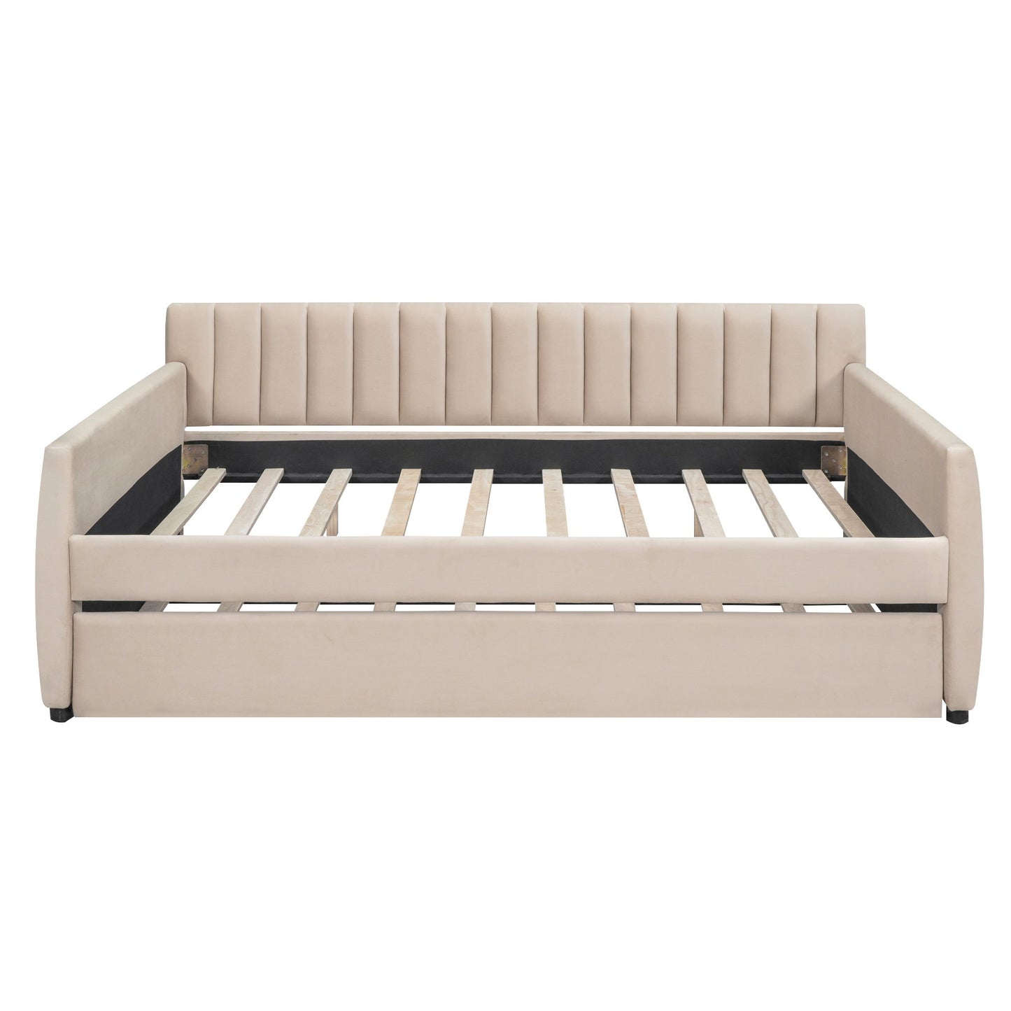 Upholstered Daybed With Slat Support