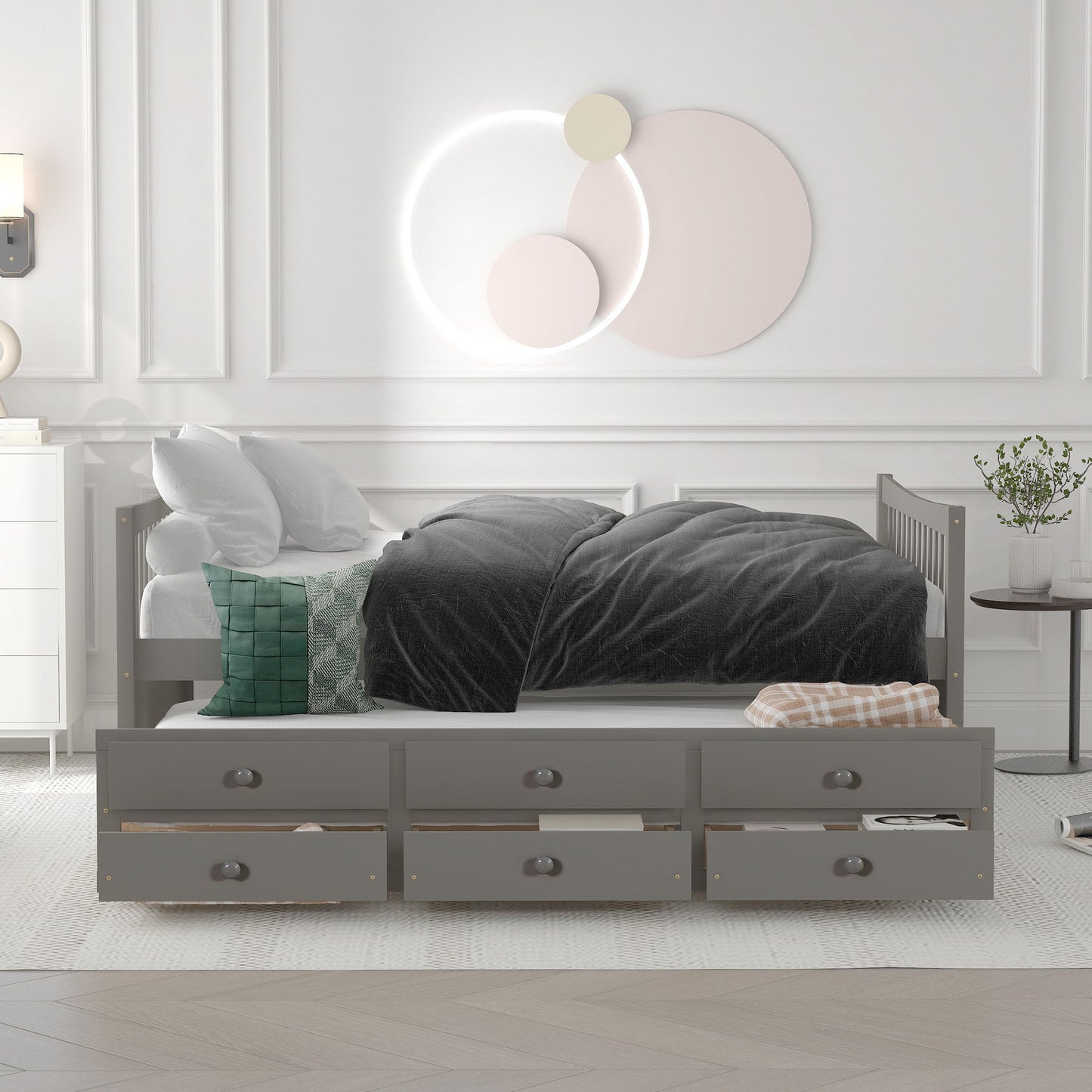 Twin Size Daybed With Trundle And Drawers