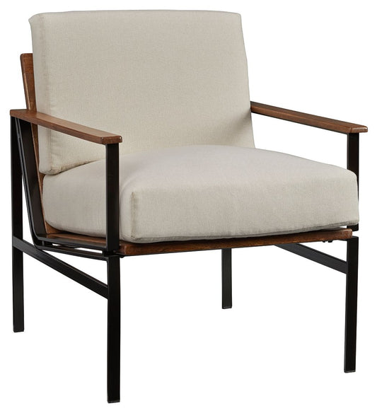Tilden - Accent Chair - Ivory / Brown