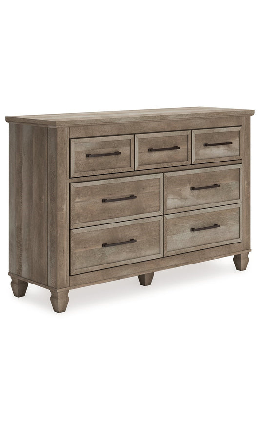 Rustic Farmhouse 7-Drawer Dresser