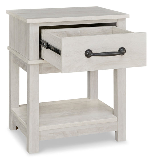 Nightstand with 1 Drawer and 1 Shelf