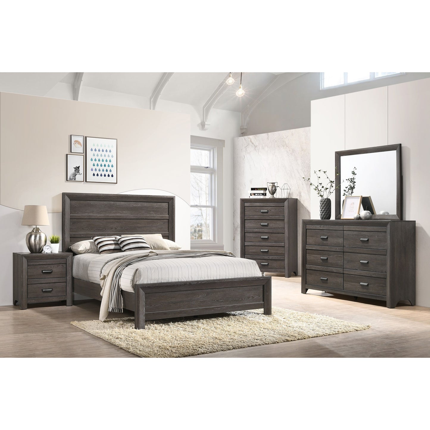 Contemporary Landscape Dresser Mirror