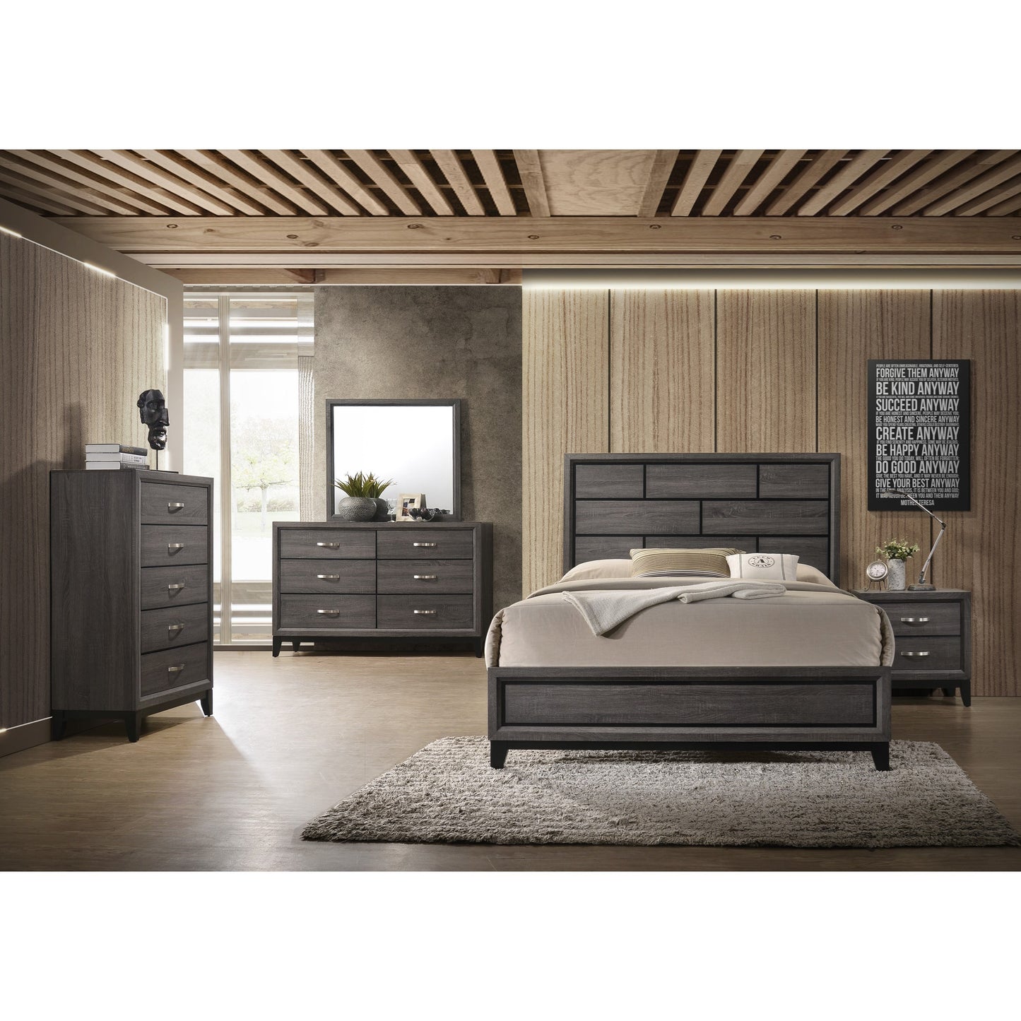 Contemporary Queen Bed