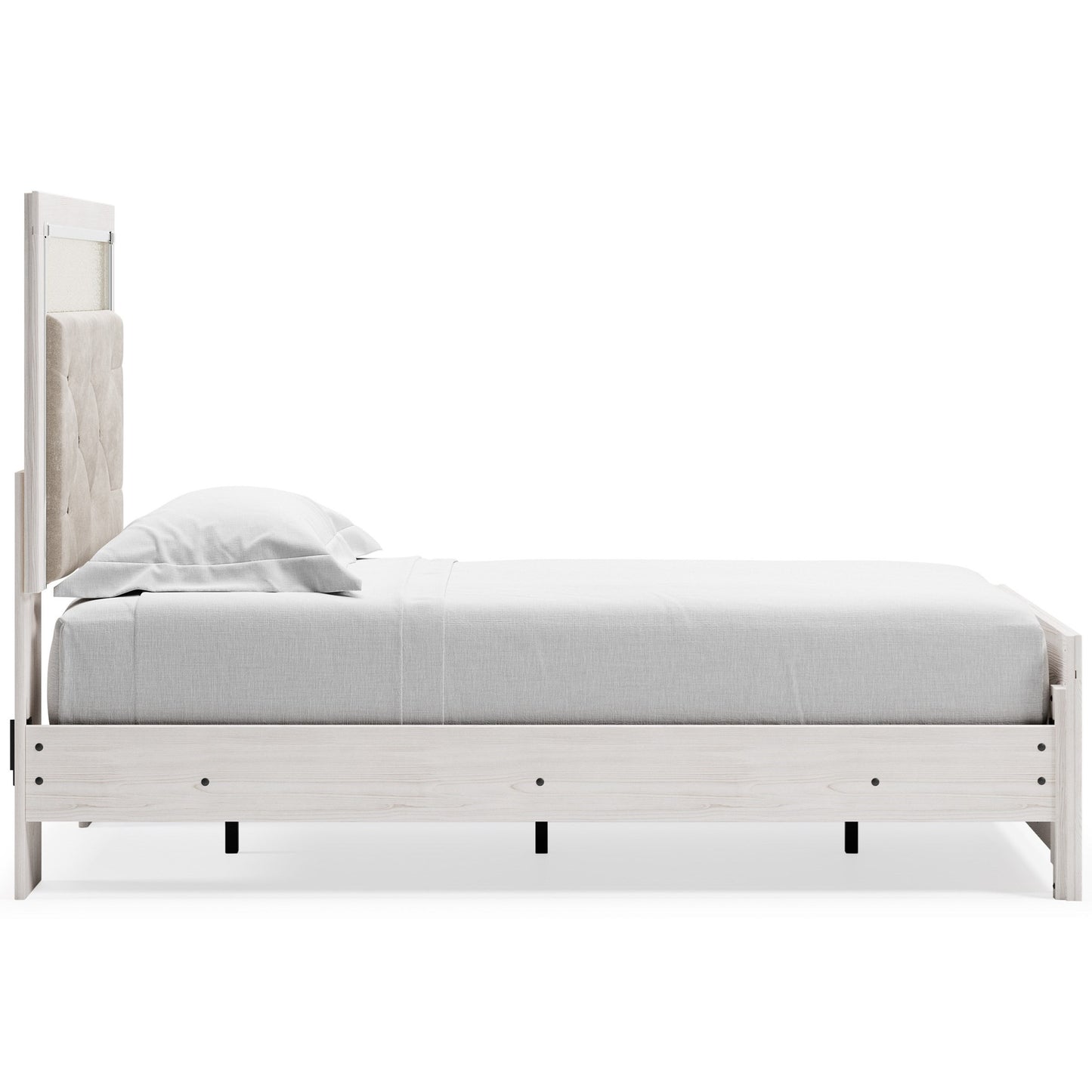 Twin Upholstered Panel Bed