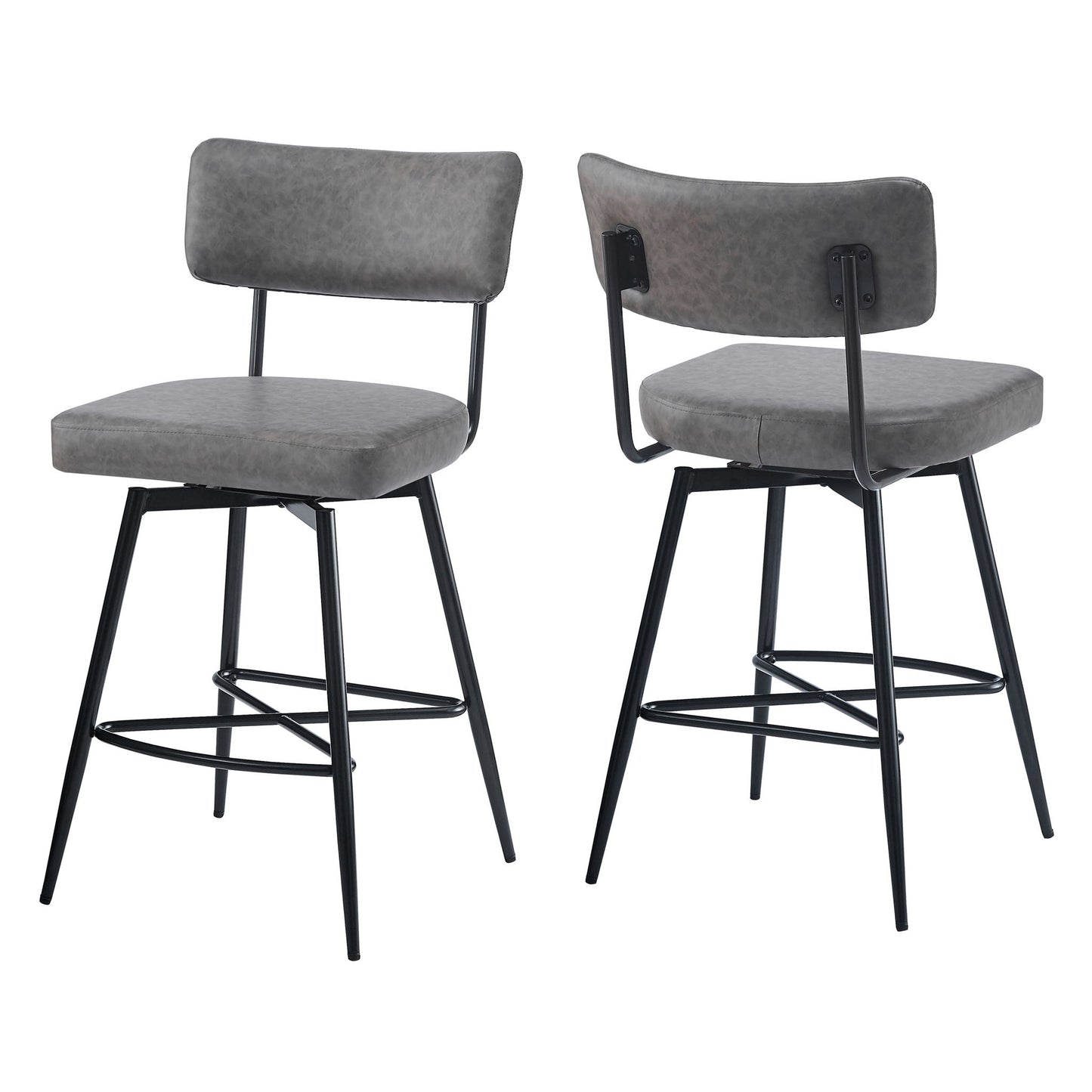 Retro Swivel Counter Stools (Set of 2)