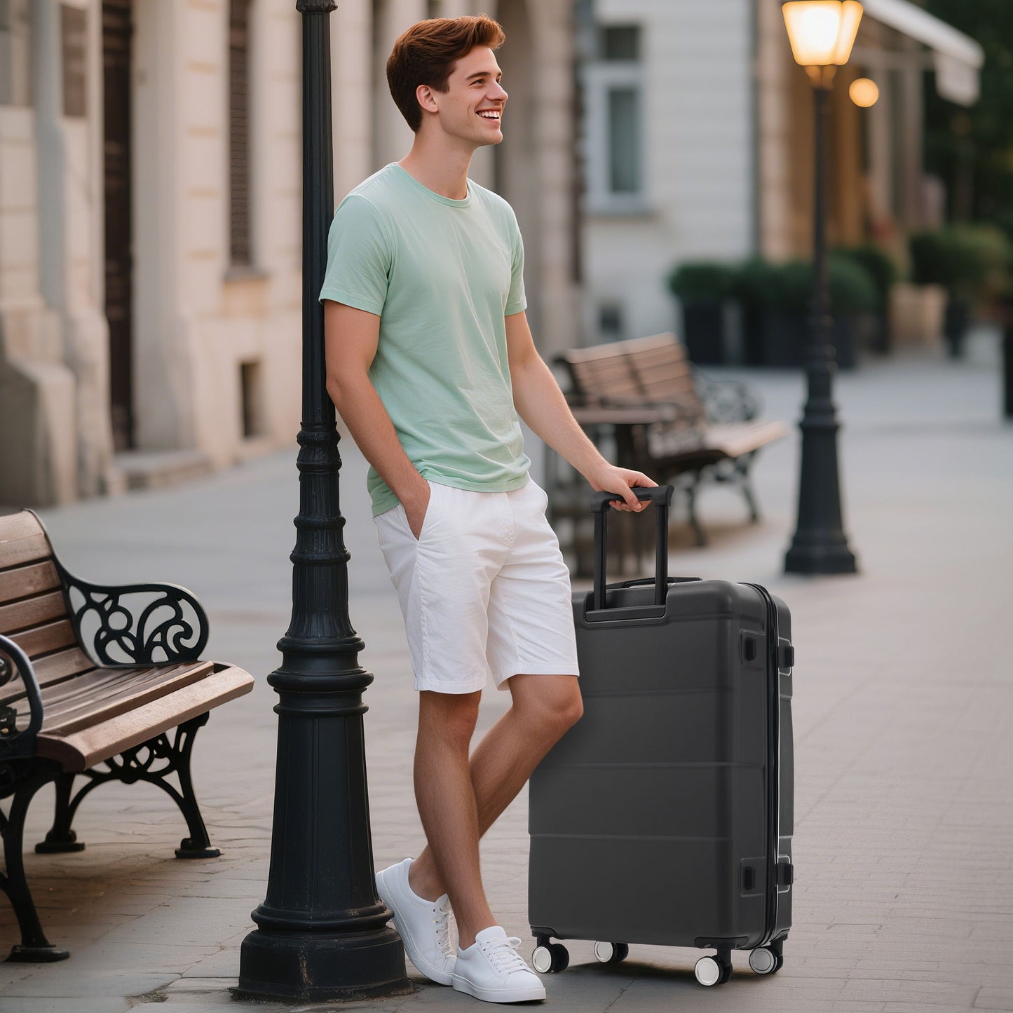 Hardshell Luggage Set 6 Piece With Duffel & Toiletry Bag