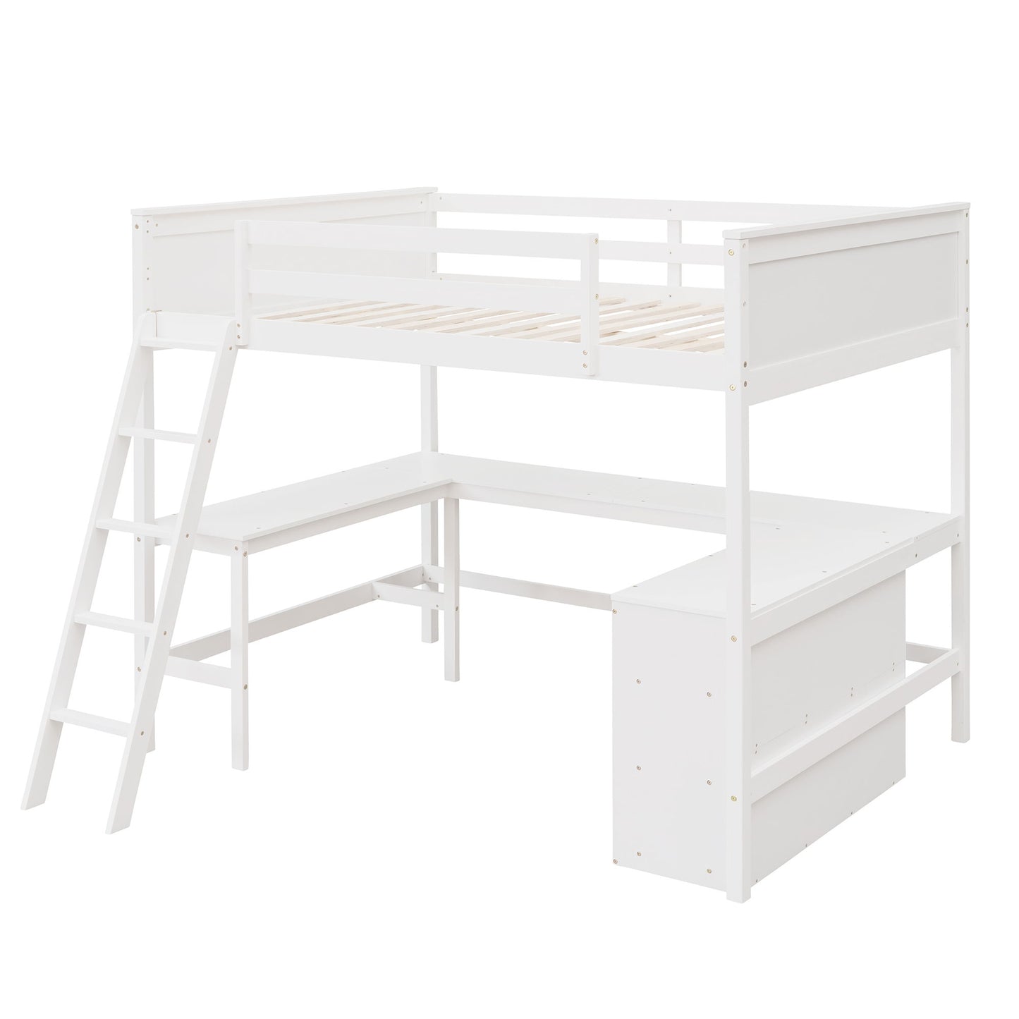 Loft Bed With Shelves With Desk