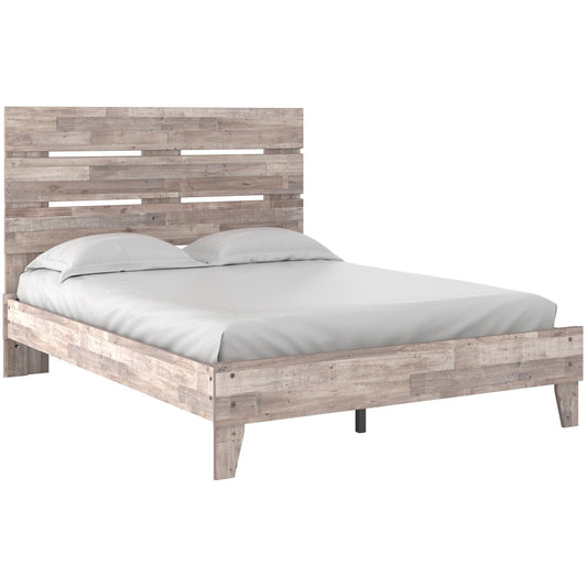 Rustic Queen Platform Bed with Headboard