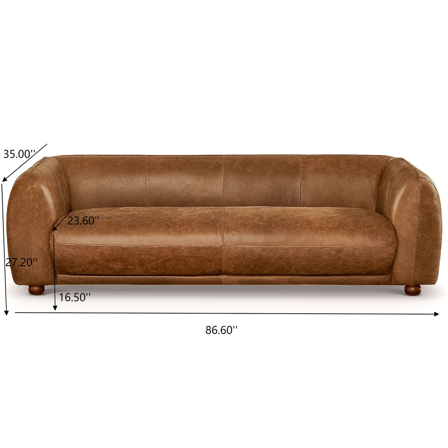 Marlon - Luxury Italian Leather Sofa