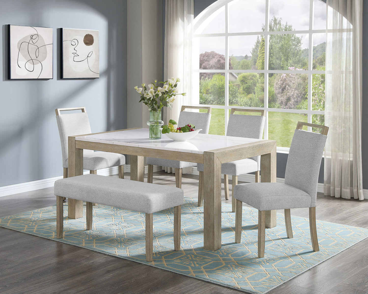 Hazel - Bench - Wired White