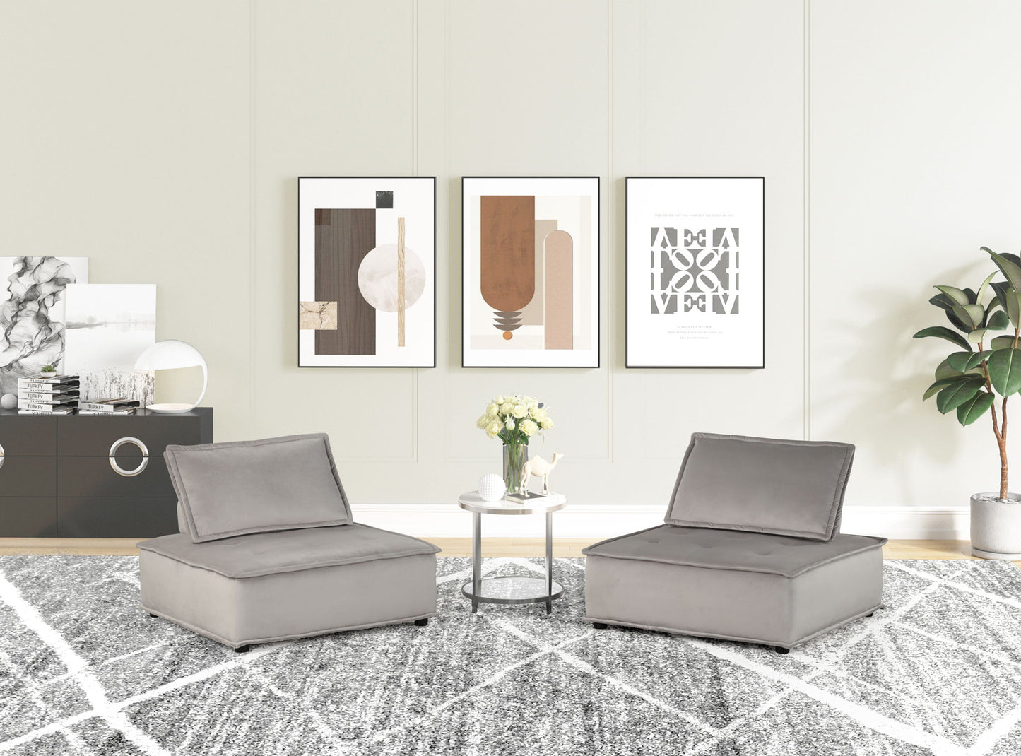 Anna - Armless Lounge Chair