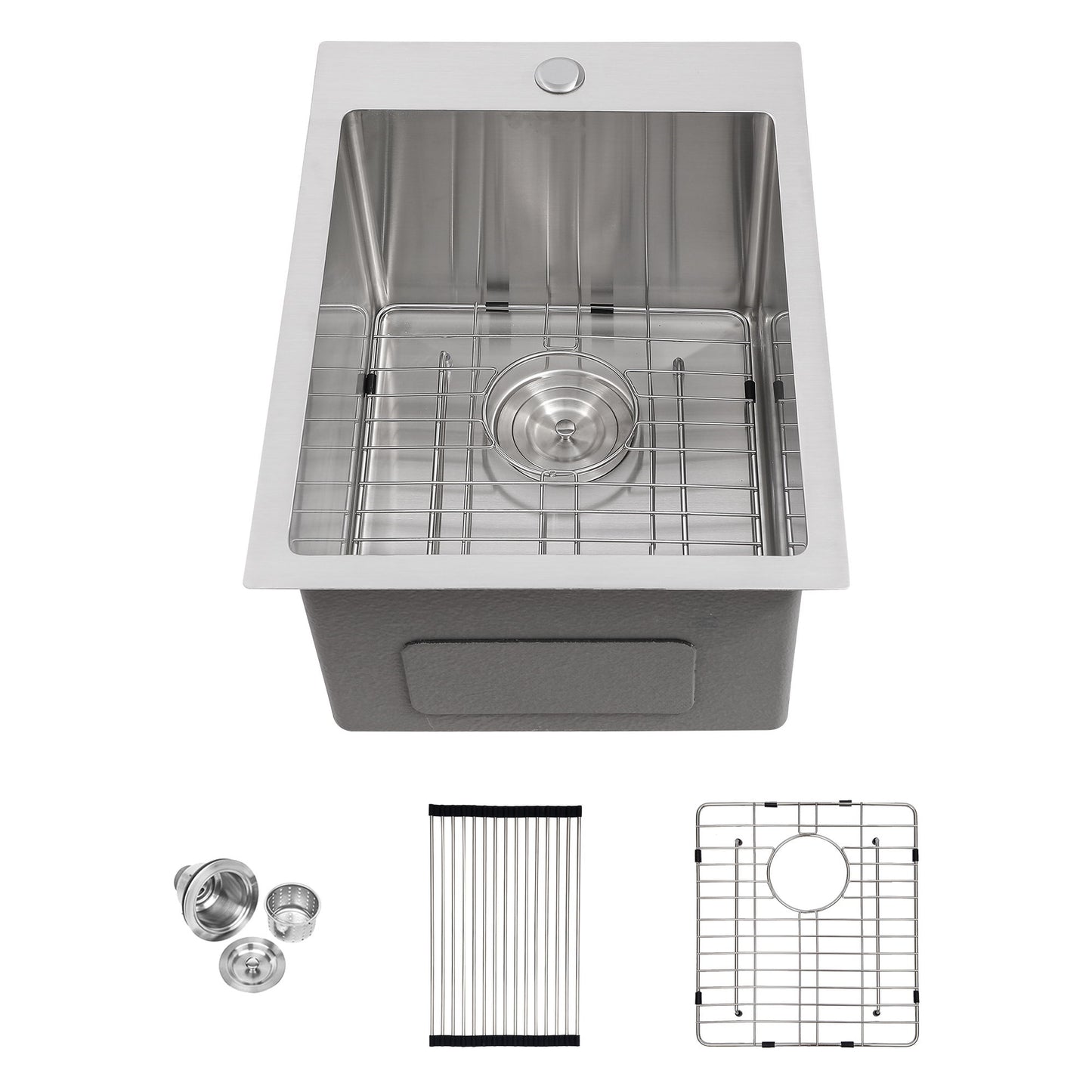 Stainless Steel Drop In Kitchen Sink, Topmount