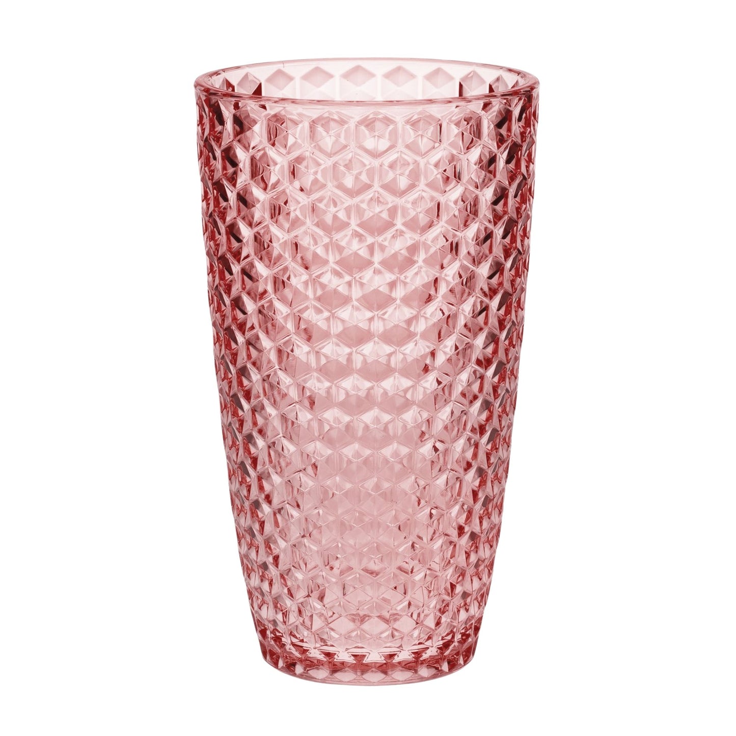 Leading Ware Diamond Cut Acrylic Drinking Glasses (Set of 4)