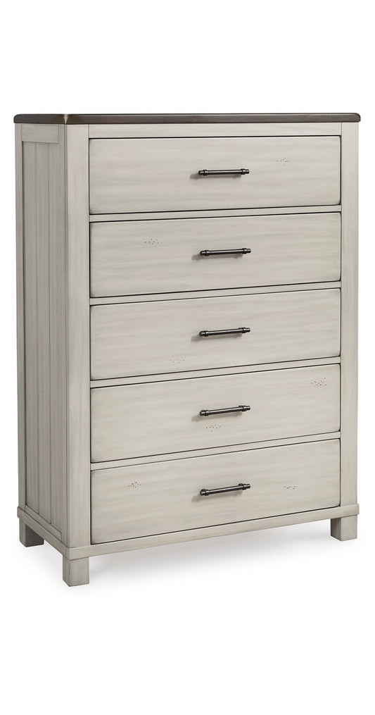 Farmhouse Two-Tone 5-Drawer Chest