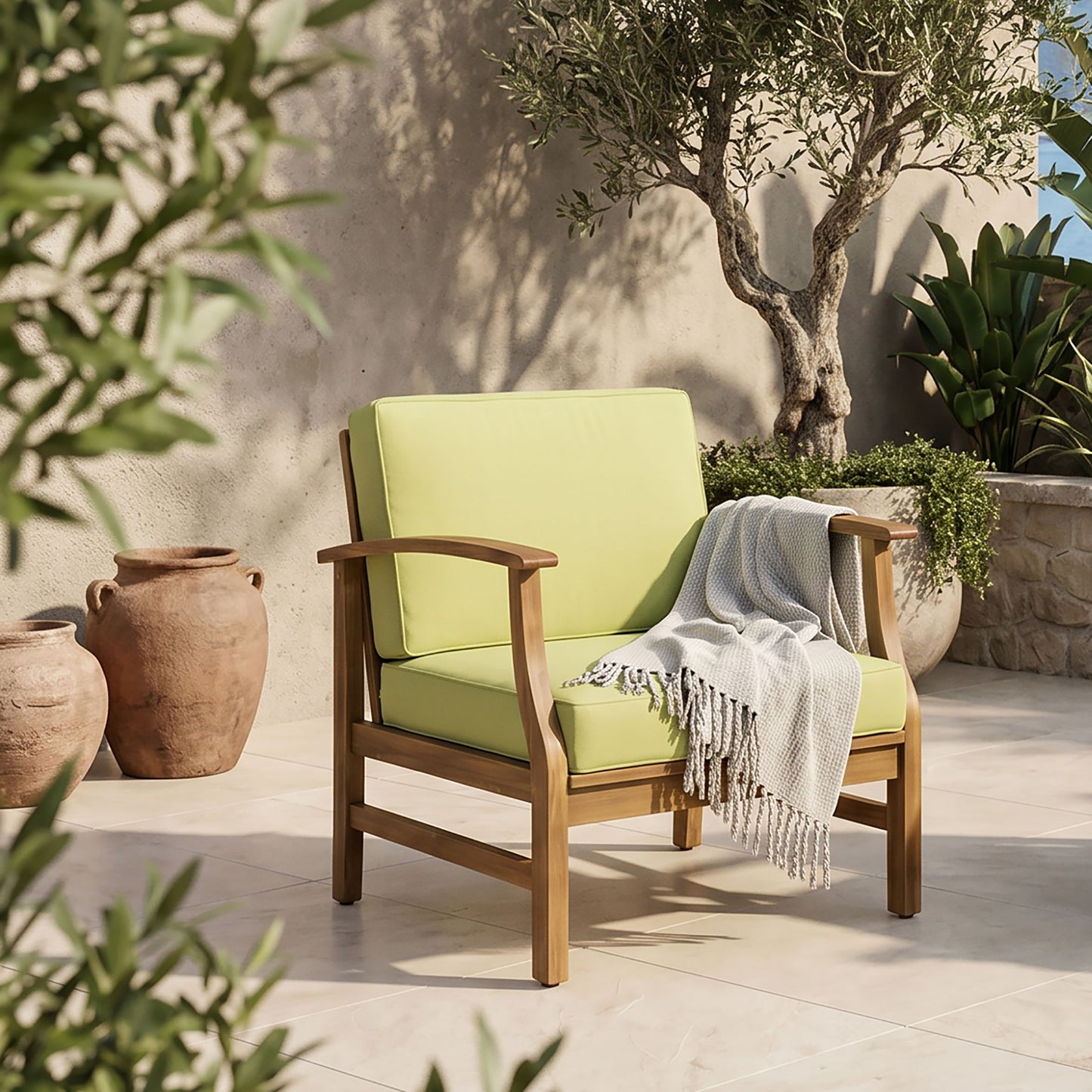Perla - Contemporary Club Chair With Water Resistant Cushionі