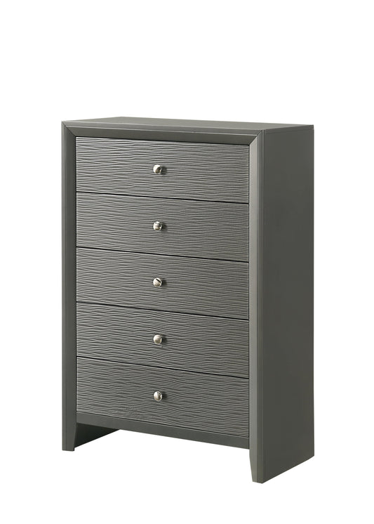 Denker Contemporary 5-Drawer Bedroom Chest