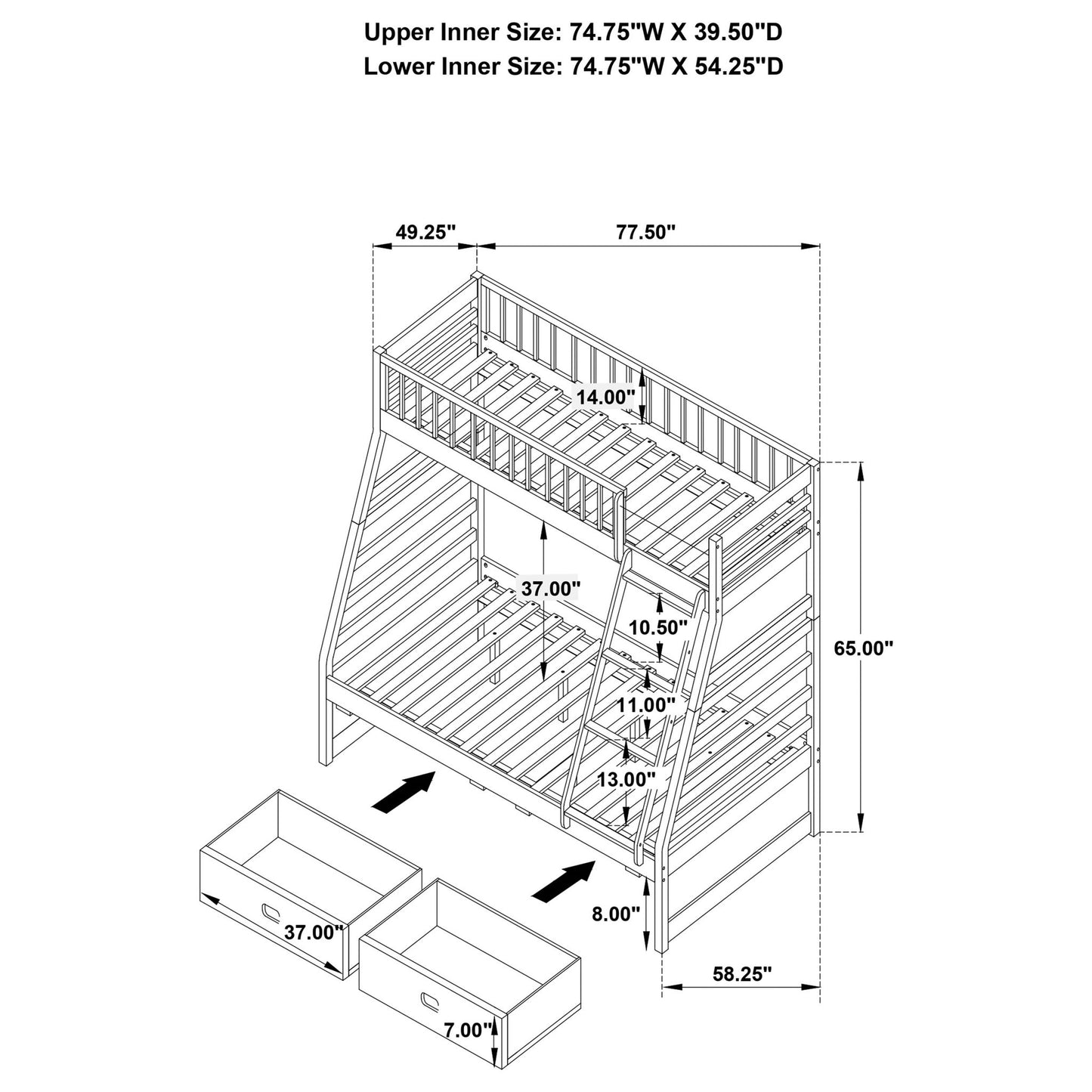 Newhall - Bunk Bed With 2 Drawers