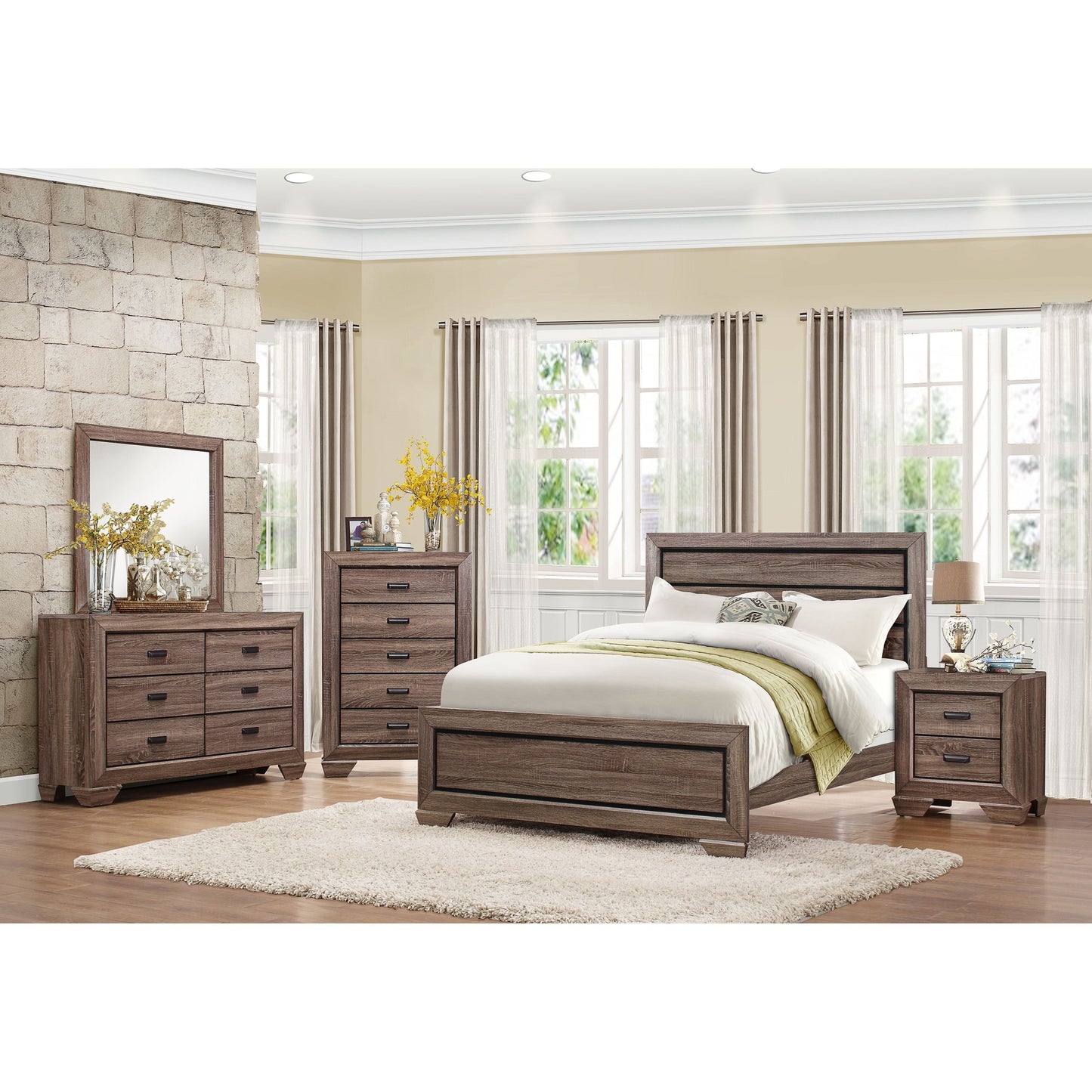Contemporary Beveled Mirror