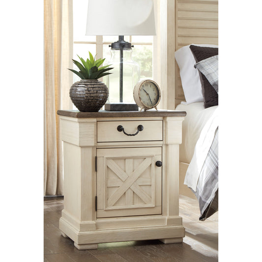 1-Drawer Nightstand with Built-In Outlets & USB Chargers