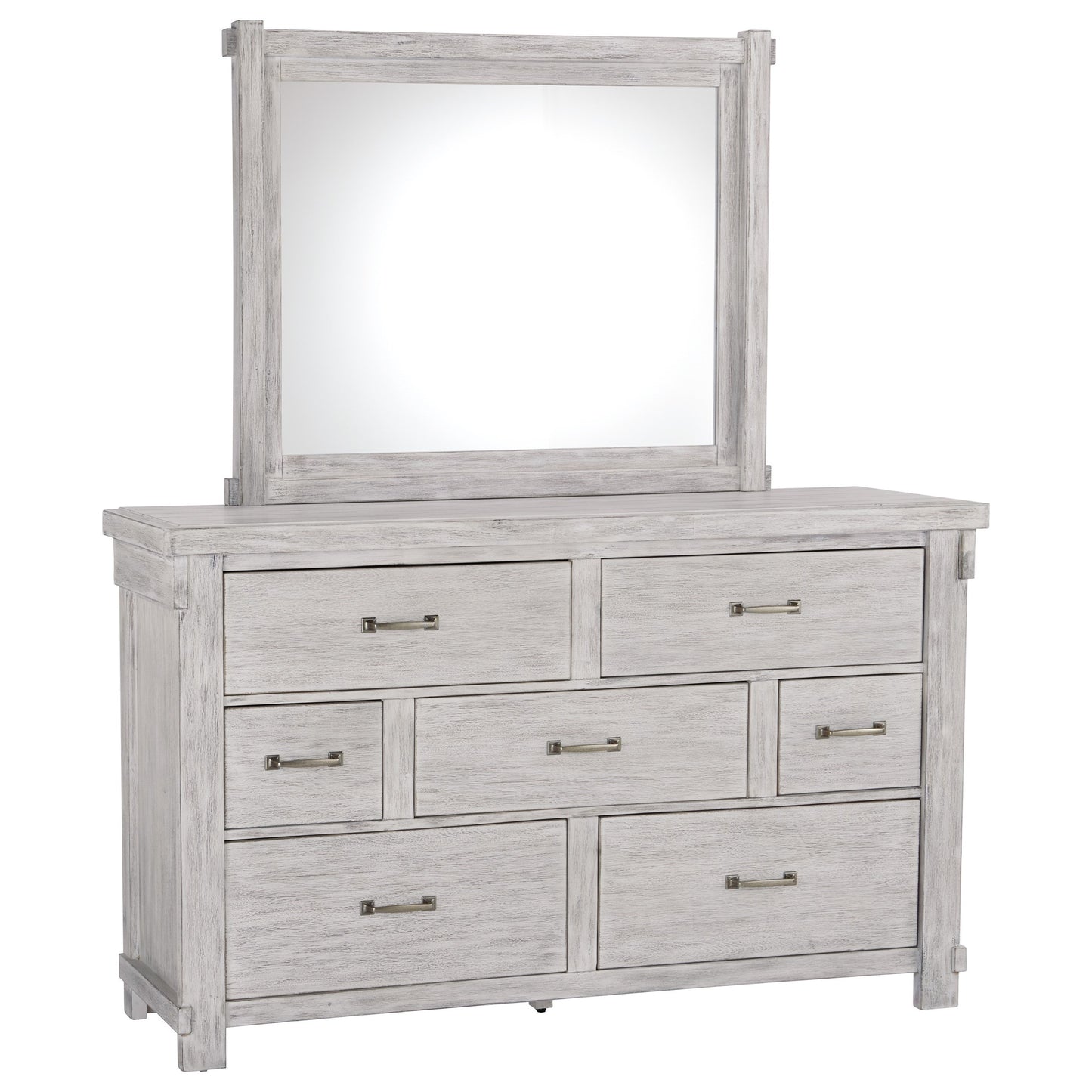 Relaxed Vintage Dresser and Mirror Set