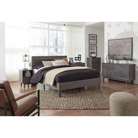 Contemporary Queen Platform Bed