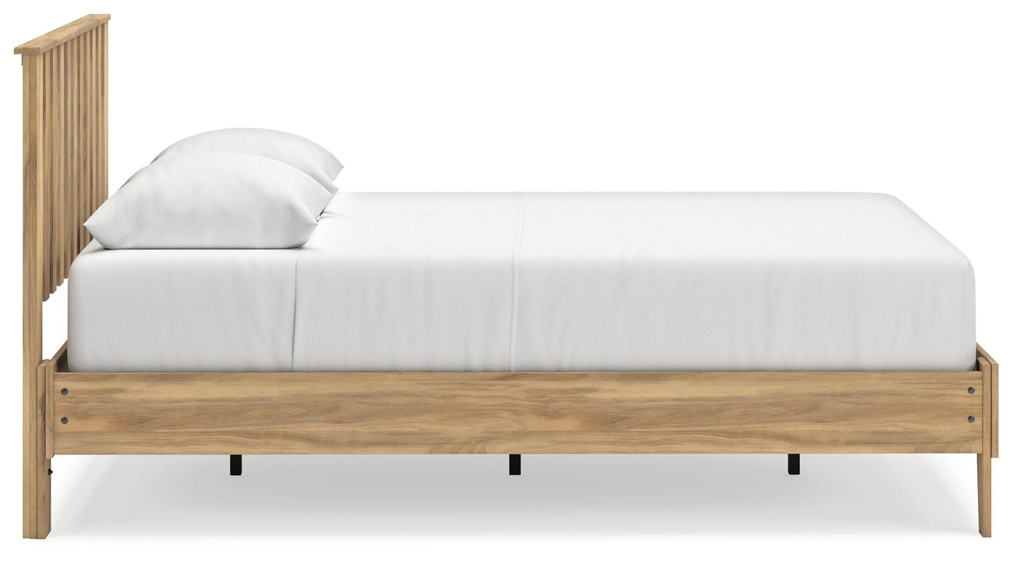 Queen Platform Panel Bed