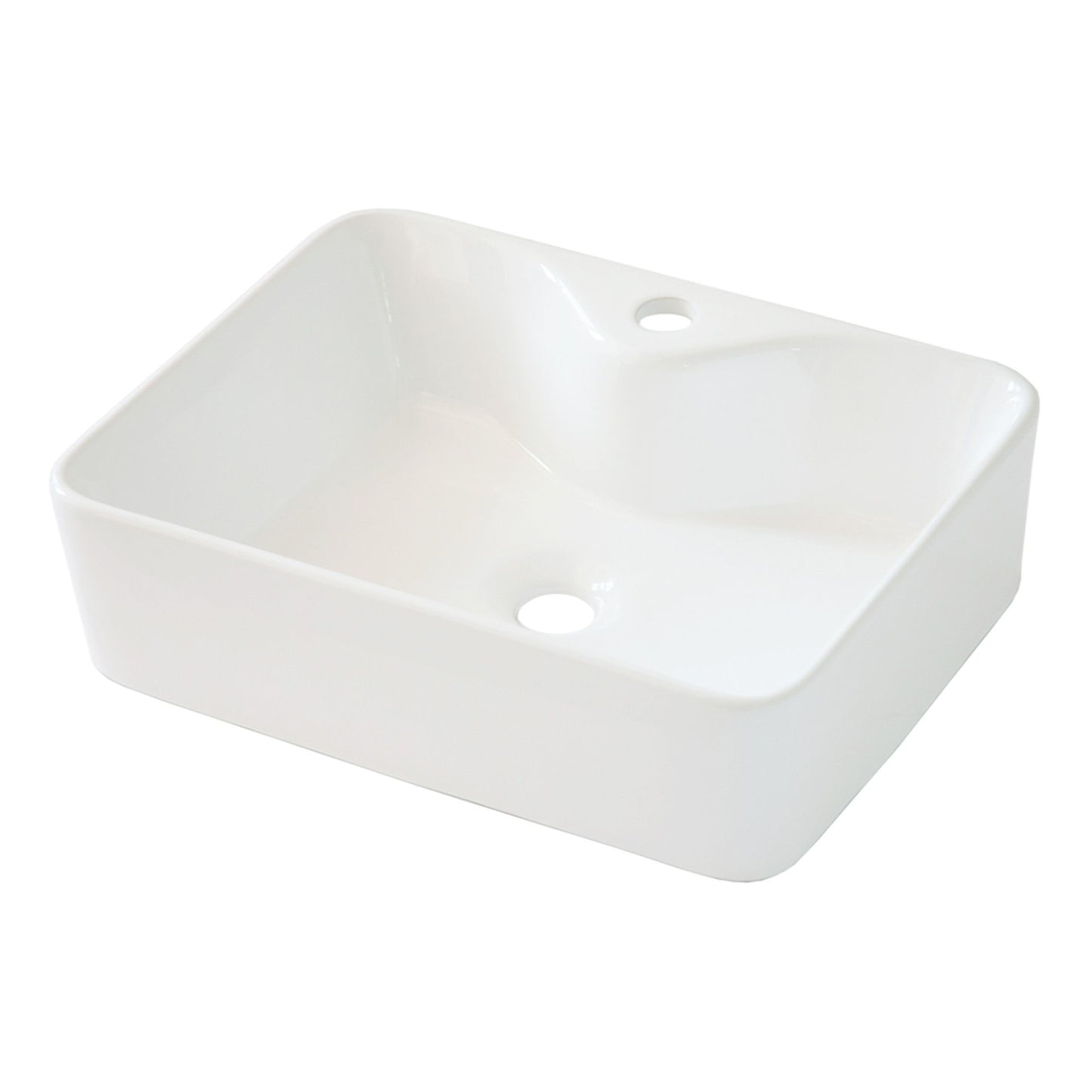 Modern Ceramic Rectangular Vessel Bathroom Sink With Sleek Design