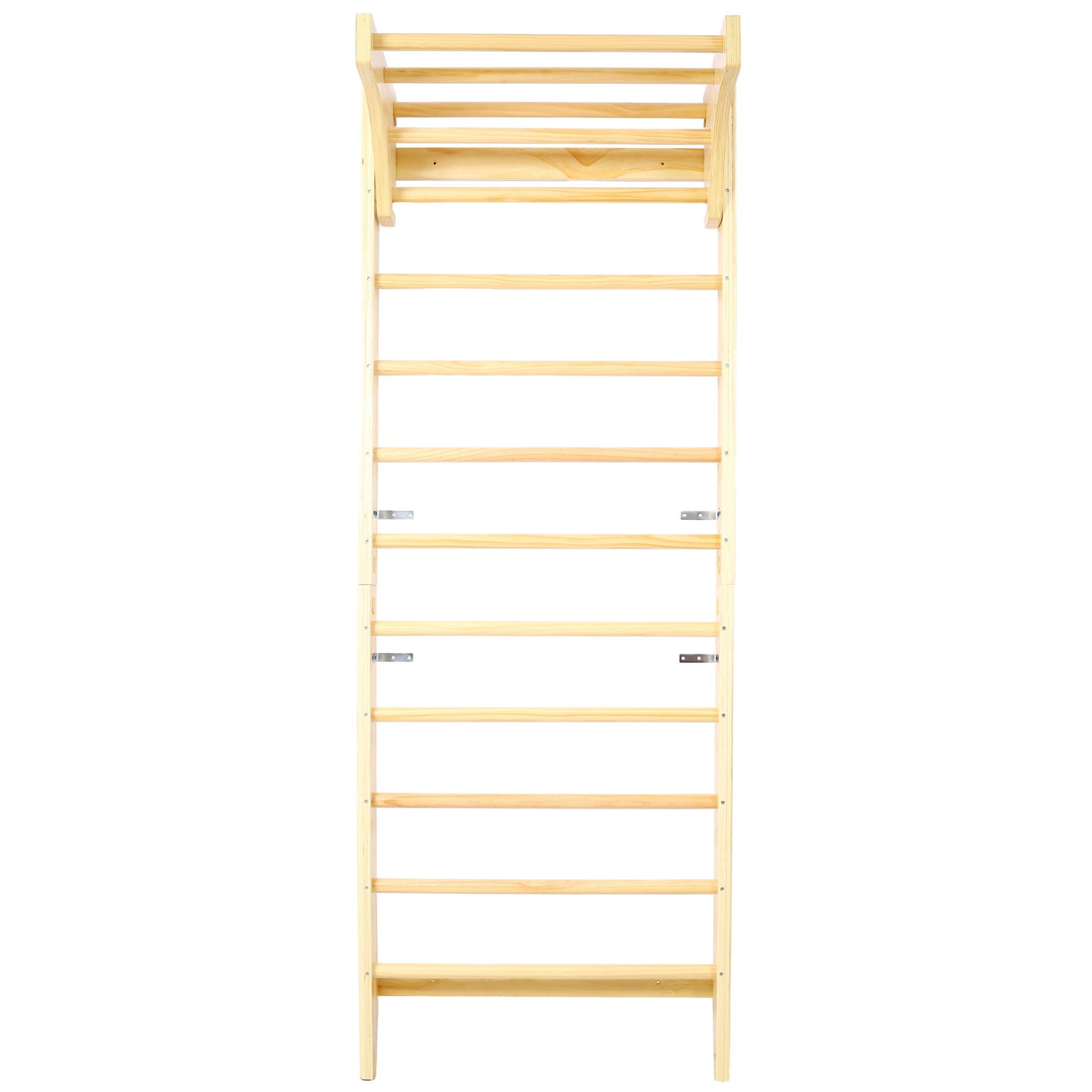 Swedish Ladder, Stall Bars Set For Physical Therapy & Gymnastics - Natural