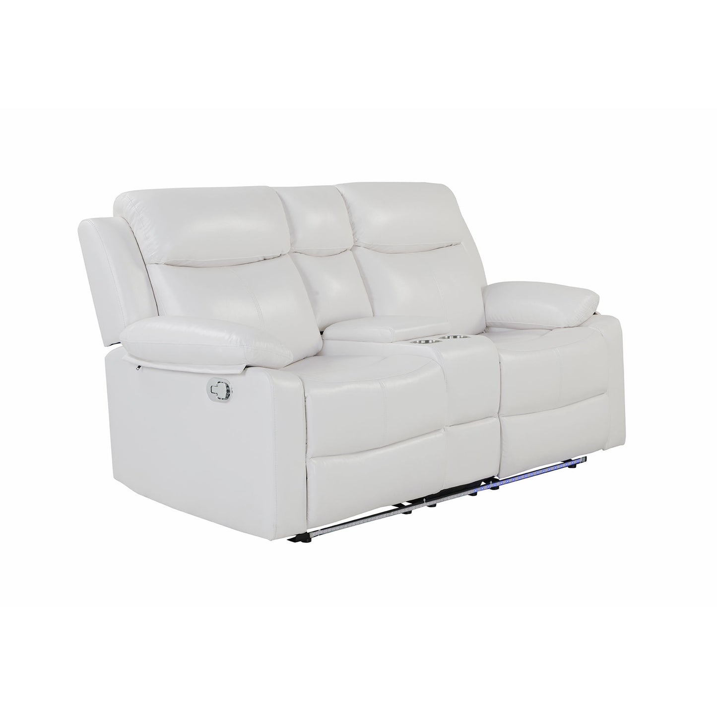 Blanche - Console Reclining Loveseat With LED Lights
