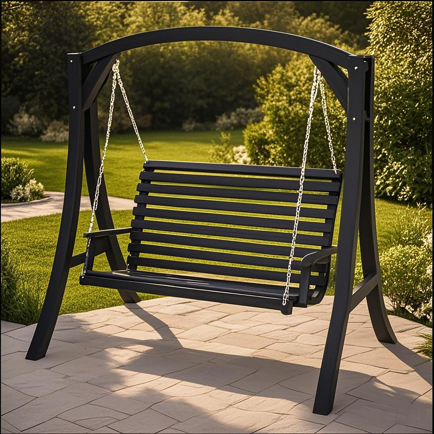 San Juan - Outdoor Swinging Loveseat With Support