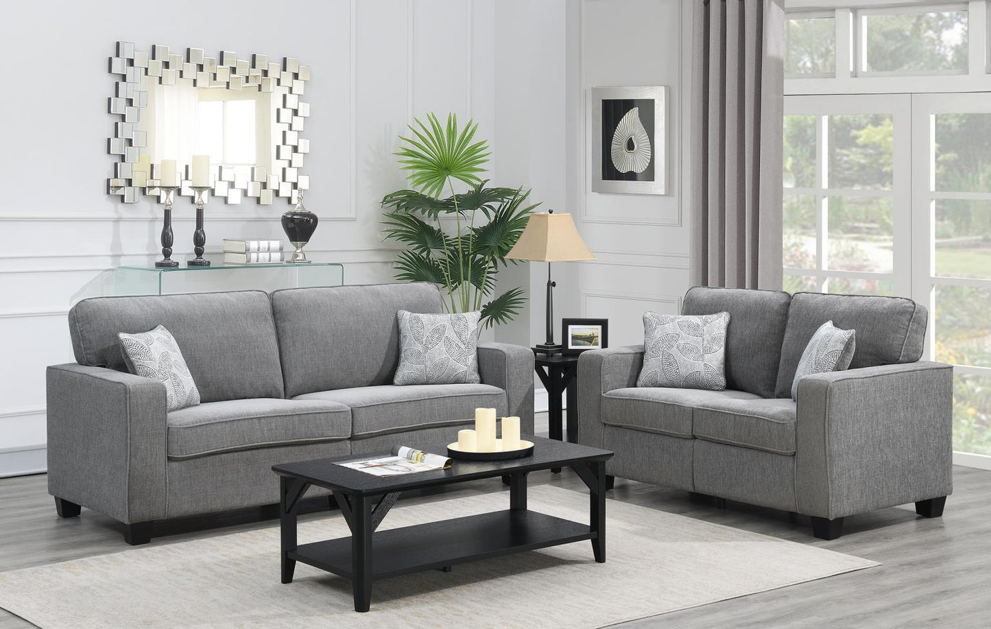 U511 - Loveseat - Altari Alloy