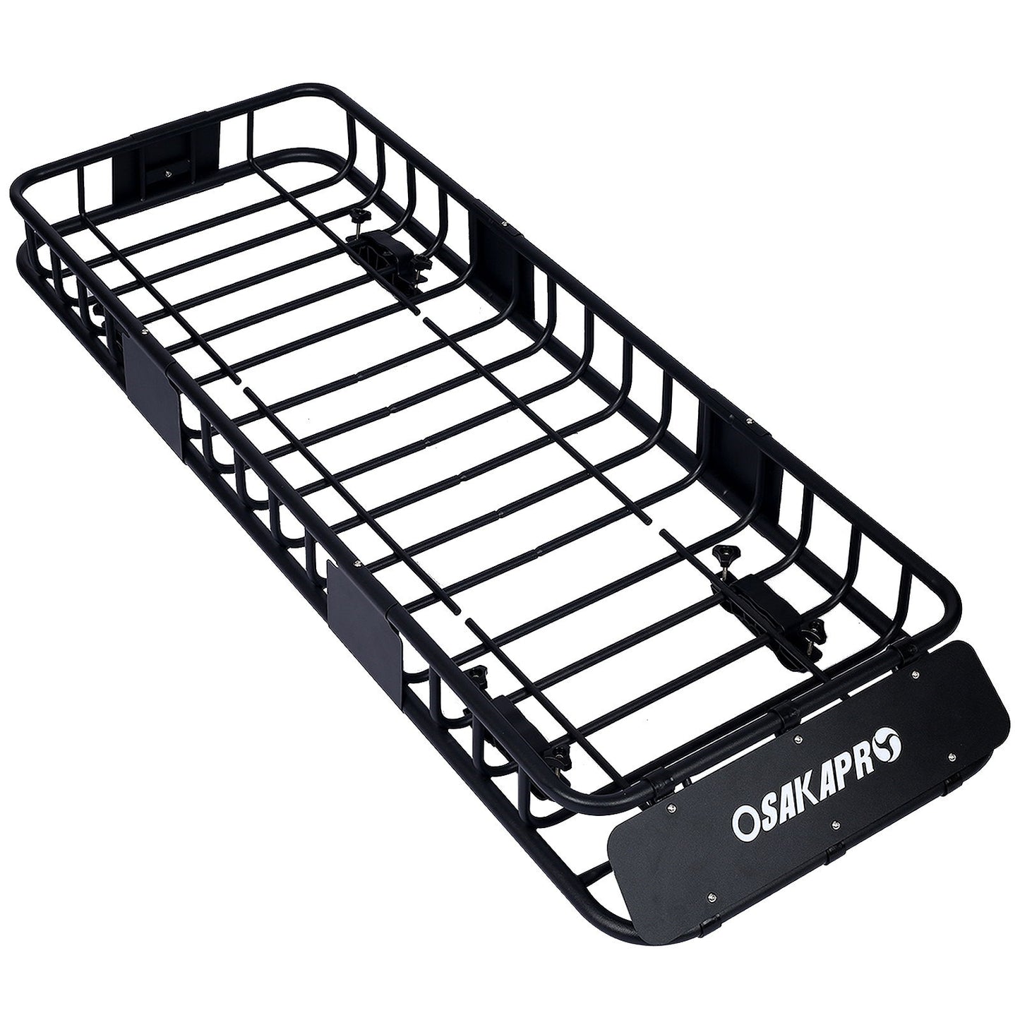 Motoring Rooftop Cargo Carrier Basket Steel, Universal Fit Roof Rack
